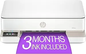 HP Envy 6155e Wireless All-in-One Color Inkjet Printer, Print, scan, Copy, Duplex Printing Best-for-Home, 3 Months of Instant Ink Included (714L5A)
