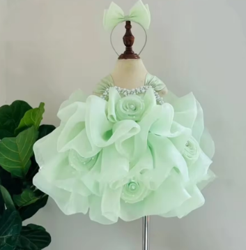 Baby Girl or Boy's Flower Princess Dress Birthday Party Formal Wedding Flower Princess Banquet