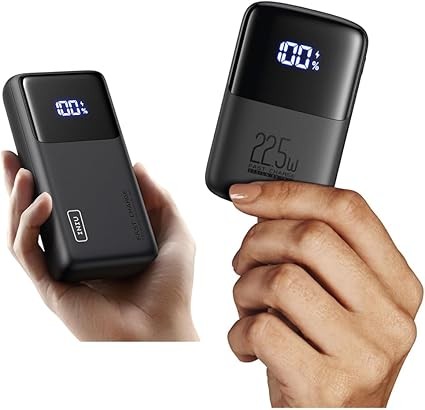 INIU Power Bank, 25000mAh 65W USB C Laptop Portable Charger, PD QC Fast Charging 3-Output & Portable Charger, Smallest 22.5W 10000mAh Power Bank, USB C in/Output Fast Charging 3-Output