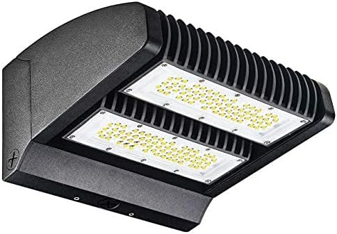 dephen 120W LED Wall Pack Light - 5000K 16200LM Rotatable Two Directional Wallpack, 60-120 Beam Angle Adjustable IP65 Outdoor Commercial Flood Lighting Fixture, UL Listed