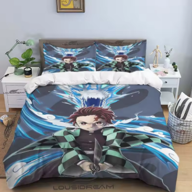 Slayer Demon All Season Twin Bedding Set 3 Piece Comforter Set Bed Duvet Cover Double King Comforter Cover Home Textile