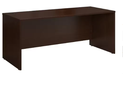 Series C Office Desk, Large Computer Table for Home and Professional Workplace, 72W x 30D, Mocha Cherry